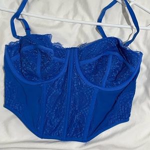 Blue Lace Corset